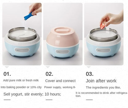 🌡️🥛 Temperature-controlled 24-hour automatic yogurt maker 🧃💤
