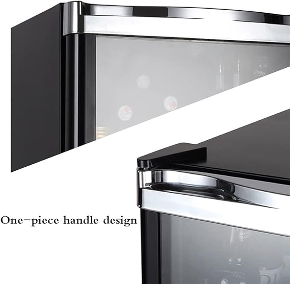 🏠❄️ Desktop Mini Cooler · Glass Door Beverage/Wine Cabinet 🥤🧃