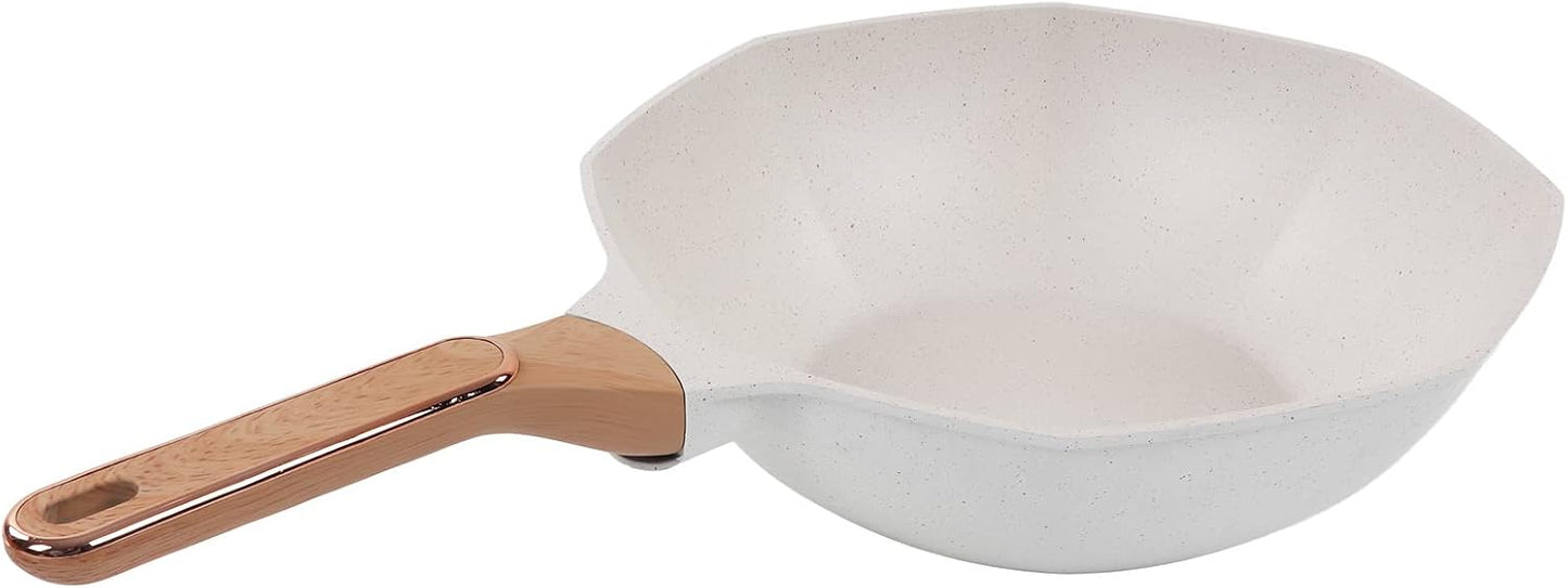 🔥🍳 Octagonal Mini Cannon 32cm Non-stick Wok with Lid ✨🏠