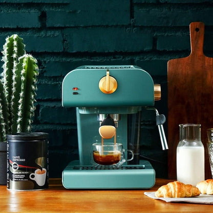 🎛️💨 One-touch Latte · Retro Mini Coffee Machine 🧸☕