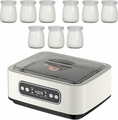 🍼✨ 9-Cup Magic Jar · Touchscreen Yogurt/Natto Maker 🧪❄️