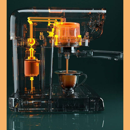 🎛️💨 One-touch Latte · Retro Mini Coffee Machine 🧸☕
