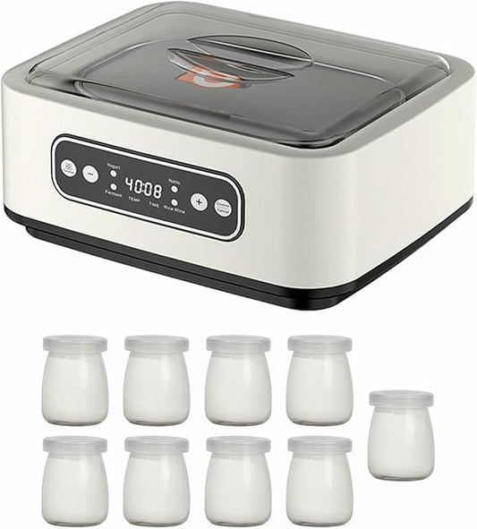 🍼✨ 9-Cup Magic Jar · Touchscreen Yogurt/Natto Maker 🧪❄️