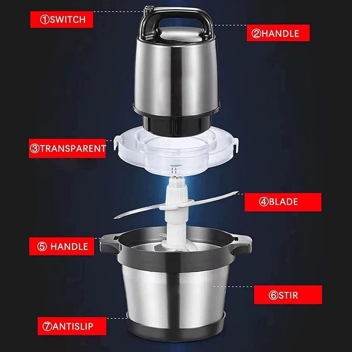 🧑‍🍳🔇 Silent Grinder · 1000W Large Capacity Household Grinder 🔩